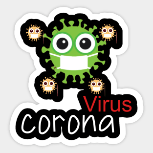 corona #virus Sticker